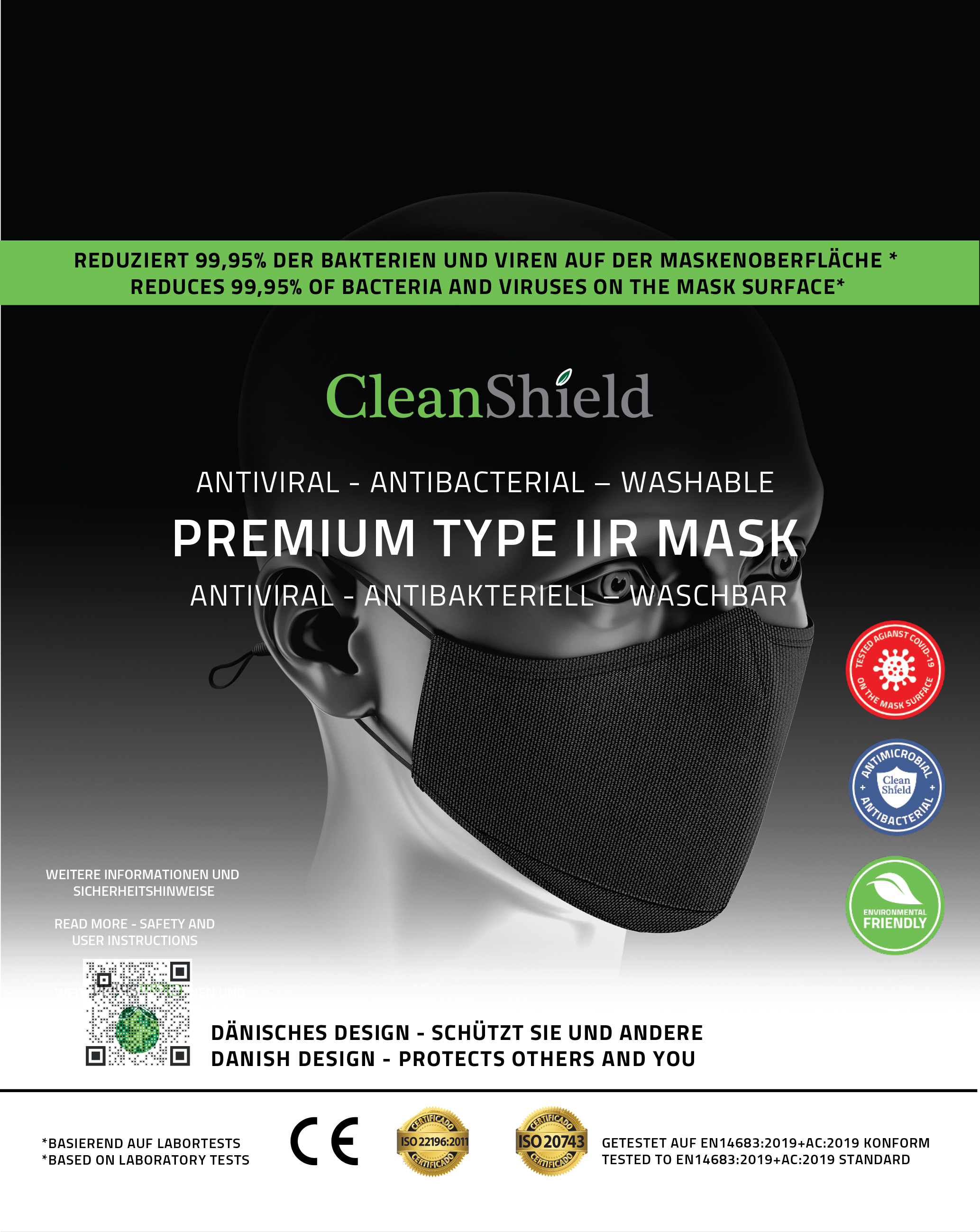 Face Mask (Schwarz) Pack 5